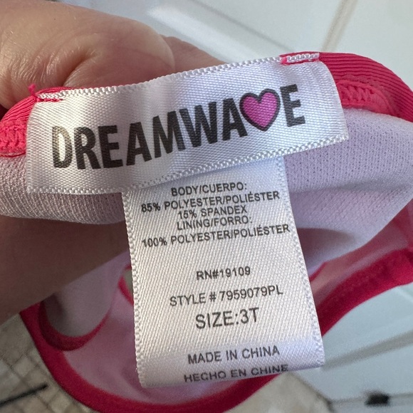 NWOT Dreamwave 3T Girls Hot Pink Bikini Bottom Swimsuit Bathing suit - Picture 3 of 3